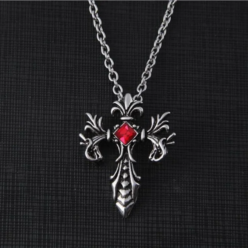 Trendy Wild Clavicle Cross Necklace for Men, BL55590015
